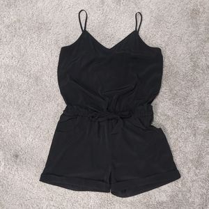 Black short romper